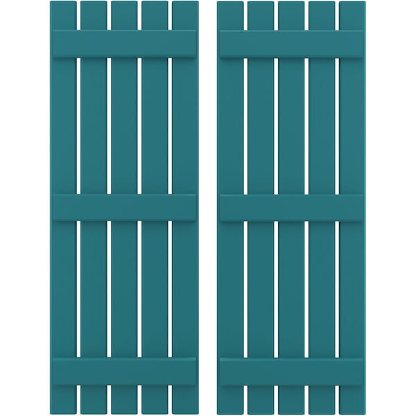 Ekena Millwork Americraft 5-Board, 3 Batten Exterior Real Wood Spaced Board-n-Batten Shutters, ARW401SB519X63ANH, PR ARW401SB519X63ANH - main